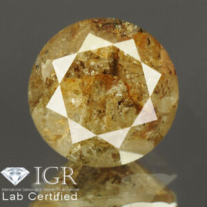 1.88 cts. CERTIFIED Round Brilliant Cut Brown Color Loose Natural Diamond 23725