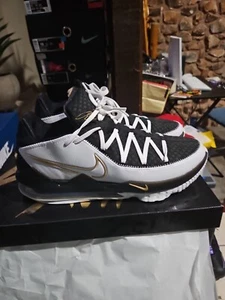 Size 13 - Nike LeBron 17 Low Metallic Gold - Picture 1 of 7