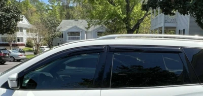 Para Jeep Grand Cherokee 2011-2021 Viseras de ventana Sol Lluvia Protectores de viento Ventilación Sombra Foto 1 de 4