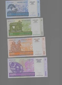 Madagascar 100-10,000 Ariary UNC - Picture 1 of 2