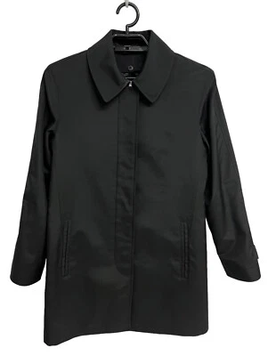 Abrigo para mujer Calvin Klein manga larga negro abotonado longitud media talla 6 Foto 1 de 4