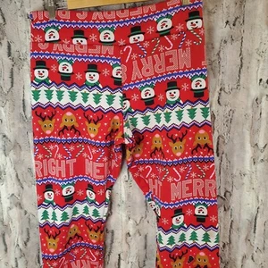 Legging No Boundaries Forrado de Vellón Cintura Alta Talla XL Juniors Feo Navidad - Imagen 1 de 8