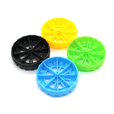 Plastic Toy Vehicle Wheels Model Car Narrow Tyre Hub RC DIY Dia 5mm Hole φ 1.9mm - Image 1 of 4