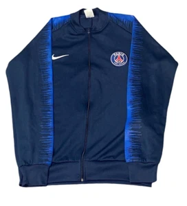 Chaqueta Bomber Nike Para Hombre XL Azul Paris Saint-Germain PSG Swoosh Logo Cremallera Completa - Imagen 1 de 3