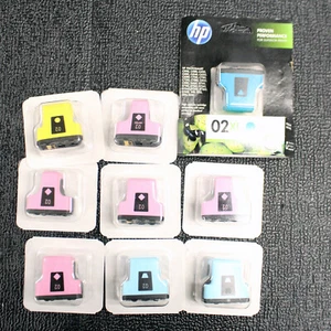 9 Stück HP 02 Tintenpatronen Pink, Blau, Gelb C8734W, C8733W, C8730WN, C8732W - Bild 1 von 8
