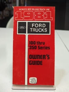 1981 Ford Truck/F-100/F-150/F-250/F-350 owners manual - 2nd Printing - Bild 1 von 2