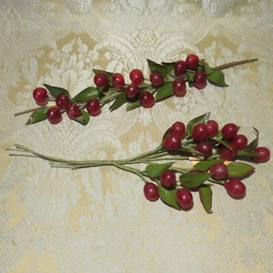 Millinery Vintage Glas Kirschen zur Dekoration von Hüten - Bild 1 von 4
