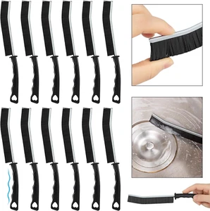 12 Pack Hard Bristle Crevice Cleaning Brush Set, Multifunctional Bathroom Gap Cl - Picture 1 of 8
