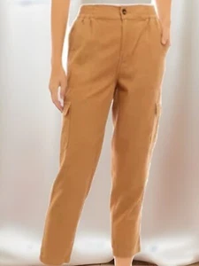 Wonderly Pantalone Cargo Donna Relaxed Cachi Scuro XL Usato - Foto 1 di 2