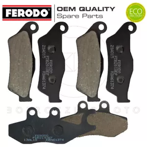 KIT PASTIGLIE FERODO FRENO ANTERIORE & POSTERIORE GILERA GP 800 2009 2010 2011 - Foto 1 di 4