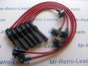RED 10MM PERFORMANCE IGNITION LEADS FOR THE COSWORTH SCORPIO 2.9 24V V6 QUALITY - Picture 1 of 4