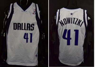 Camiseta deportiva de baloncesto campeón NBA MAVS DALLAS MAVERICKS NOWITZKI no.41 TALLA L Foto 1 de 4