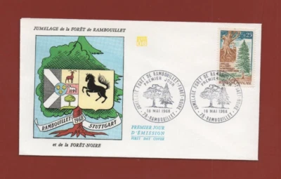 FDC 1968 - Twinning of The Forest Of Rambouillet And Black Forest ( Ref. 636) - Image 1 of 2