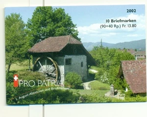 MULINO - MILL SWITZERLAND 2002 "Pro Patria" booklet FDC - Picture 1 of 1