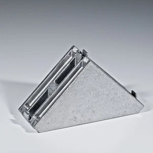 1 Stück Winkel 45 x 90 passend zu Aluprofil Nut 10 - Bild 1 von 3