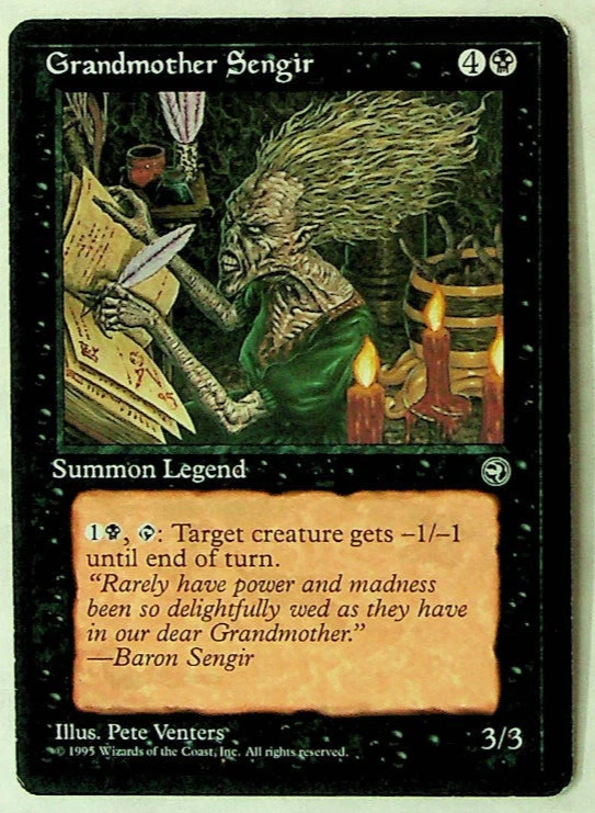 Grandmother Sengir - Homelands Edition - 1995 - Magic the Gathering - Image 1 of 1