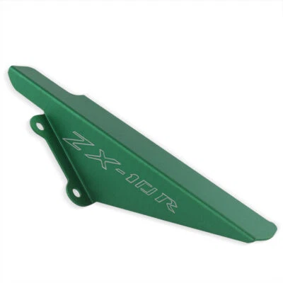 Cubierta protectora de cadena de aluminio verde para Kawasaki Ninja ZX-10R 2004-2005 Foto 1 de 4