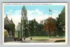 Philadelphia PA University Of Pennsylvania, College Hall Campus Vintage Postcard