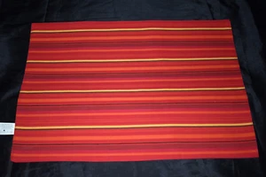 PIER 1 Red / Blue Stripe Summer Placemat Reversible Set of 6 NEW - Picture 1 of 17