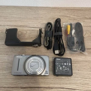 Need Repair Junk Nikon With battery COOLPIX S9300 Silver Digital Camera JAPAN - Picture 1 of 11