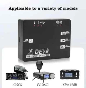 XIEGU DE19 Adapter rozszerzający Wtyczka USB do części danych G106C G90 90S XPA125B - Zdjęcie 1 z 9