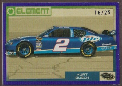 2010 Wheels Element NASCAR Purple Parallel #'d/25 *KURT BUSCH #42 - Image 1 of 2
