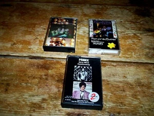 PRINCE ( 3 ) CASSETTE lot: DIAMONDS & PEARLS hologram / PURPLE RAIN / DIRTY MIND - Picture 1 of 1