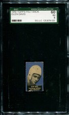 1950 Topps Felt Back Football Glen Davis Ohio SGC 60 EX 5 LOOK!