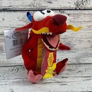 Mulan Mushu Dragon Plush Red Dragon - Disney Store Stuffed Animal Toy w/ Tags - Picture 1 of 6