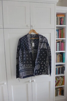 Kapital's Kakashi Bandana Patchwork Kimono en Negro, Talla 4 - Nuevo con Etiquetas Foto 1 de 4