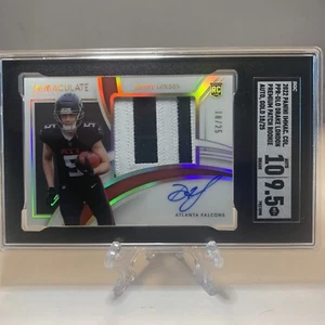 2022 Panini Immaculate Gold Drake London RPA RC Patch /25 SGC 9.5 w/ 10 AUTO - Picture 1 of 3