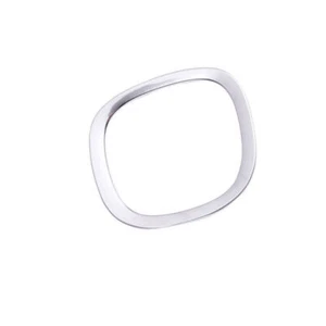 Ajuste para Volvo XC90 2016-2023 plata mate hoja anillo moldura 1 pieza - Imagen 1 de 10