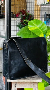 Vintage First Choice Leather Laptop Messenger Handmade Briefcase Bag Satchel - Picture 1 of 6