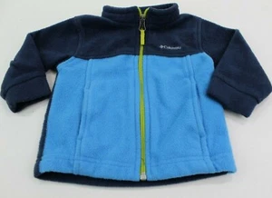 Colombia Baby Fleece Zip-Up Sweatshirt Blue Size 6-12 Months - Picture 1 of 3