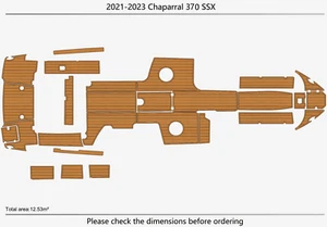 2021 Chaparral 370 SSX Swim Platform Boat Cockpit EVA Pads Foam Flooring Mat - Foto 1 di 22