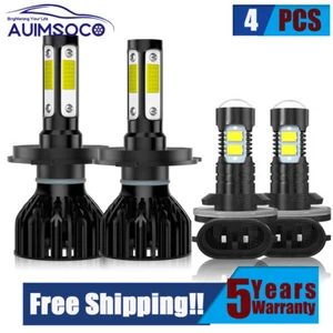 For Hyundai Accent 2000-2017 LED Headlight Bulbs Combo 4x 9003 881 Super Bright - Picture 1 of 15