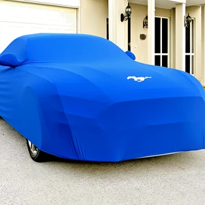 BLUE Ford Mustang Custom Elastic Showroom Car Cover Dust Proof IN STOCK NOW - Picture 1 of 6