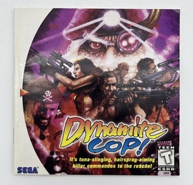 Dynamite Cop (Sega Dreamcast, 1999) Instruction Manual Booklet ONLY - NO Game!