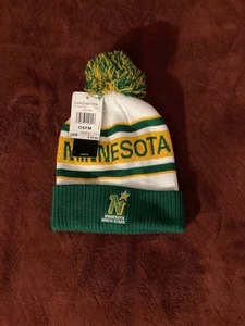 Minnesota Wild Beanie Hat Mens Green Yellow Knit NHL Hockey North Star Colors - Picture 1 of 2