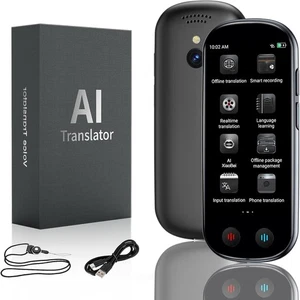 AI Language Translator Device 139 Languages 2-Way Voice Offline Mode New Gift Ho - Picture 1 of 9