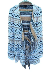 SHYANNE XL Open Front Cardigan Pullover Country Western Azteken Boho  - Bild 1 von 8