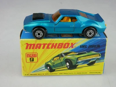 09-B AMX Javelin blue - 52111 Matchbox Superfast Lesney - Immagine 1 di 4