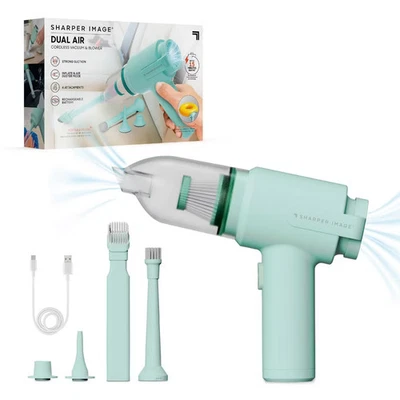 Sharper Image Cordless Handheld Vacuum and Blower Green - Image 1 of 4