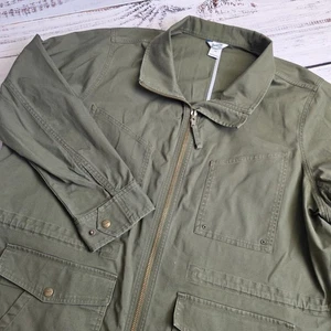 Duluth Flex Fire Hose CoolMax Jacket Full Zip Utility Plus Size 3X Womens Green - Picture 1 of 12