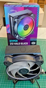 Cooler Master Hyper 212 Halo Black 120mm ARGB CPU Fan for intel LGA 1700 - Picture 1 of 3