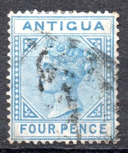 Antigua 1882 QV 4d blau Scott 15 Kat 19 $ - Bild 1 von 2