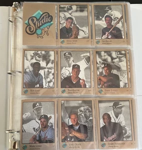 1992 DONRUSS STUDIO, 264 CARD SET, 38 HOF IN SET!!!, IN BINDER / SHEETS 081025 - Picture 1 of 5