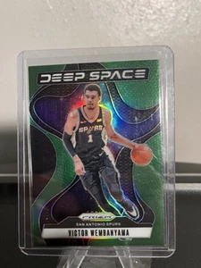 2024-25 Prizm Victor Wembanyama Deep Space Green Prizm #2 San Antonio Spurs - Picture 1 of 2