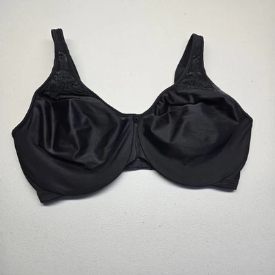 Bali Women Bra 34DDD Black T Shirt Underwired Lace Minimizer Adjustable Straps - Image 1 of 4