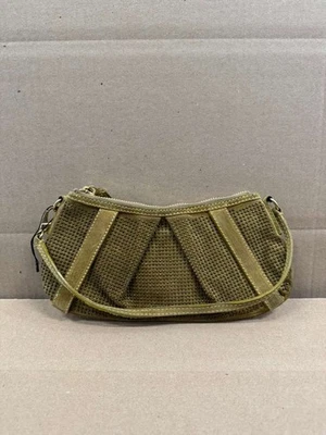 Vintage Burberry Prorsum Suede Leather Studded Knight Mini Hobo Bag Dark Cream - Image 1 of 4